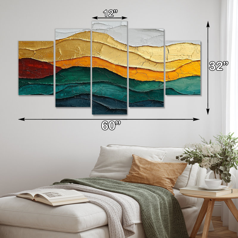 Clark - art mural moderne - ensemble d'art mural abstrait