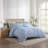 Laura Ashley Quartet Ruffled Blue Quilt Set-98181638