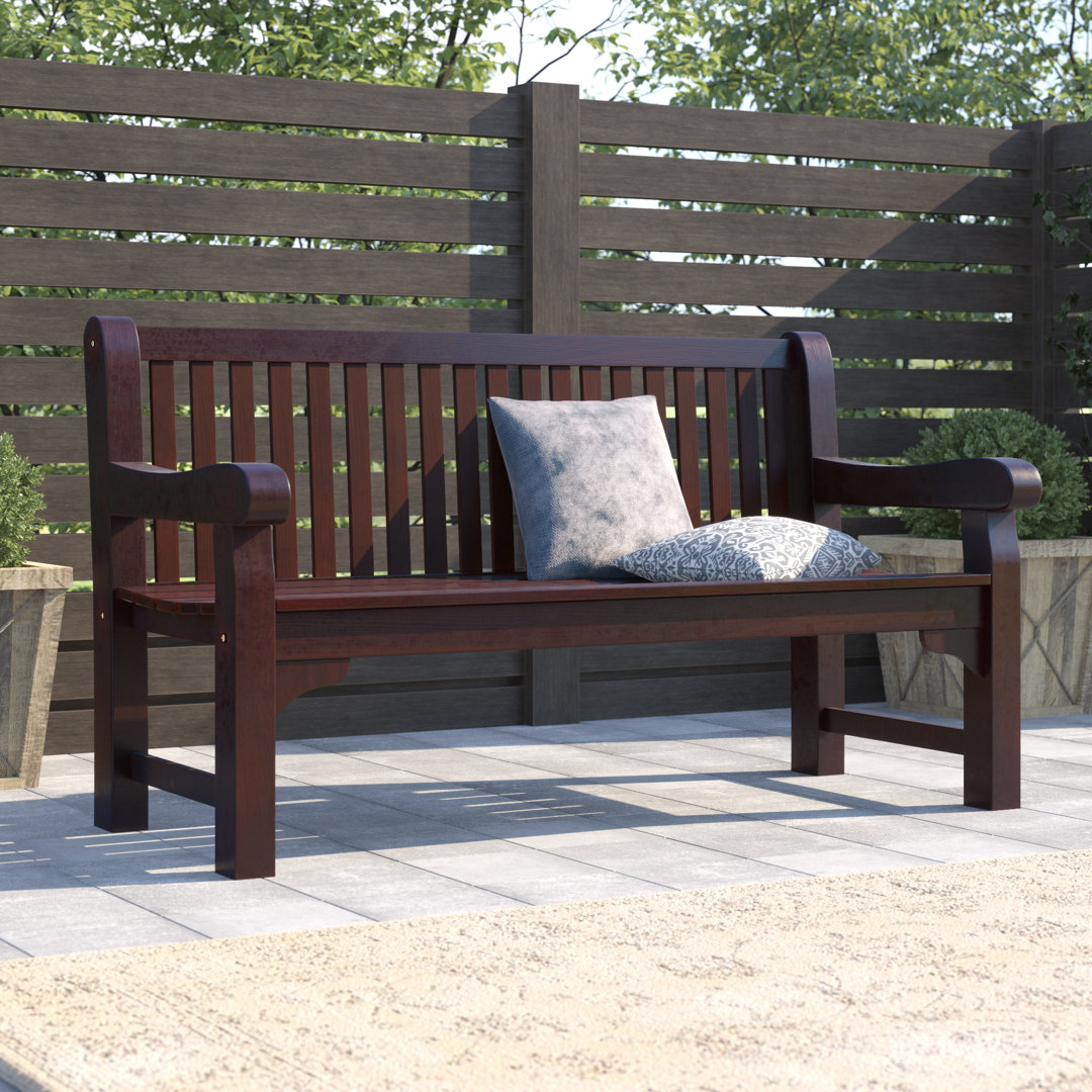 Solid Wood Eucalyptus Outdoor Bench