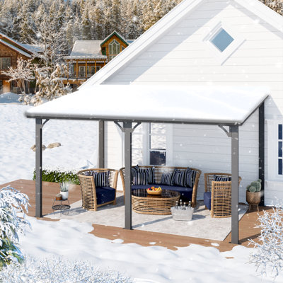 Hardtop Gazebo With Galvanized Steel Sloping Roof