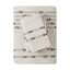 Housse de couette 100% coton double / grand - avec détails gris, fermeture à boutons, attaches intérieures, lavable, rayures approuvées, impression inversée, 2 taies décoratives assorties, -