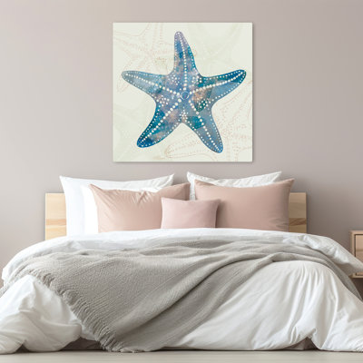 White Starfish Coastal Art