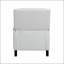 Chaise inclinable à dossier poussoir de style transitionnel avec revêtement en chenille grise et coussin confortable pour les salons modernes-473181761