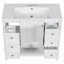 Meuble-lavabo élégant avec lavabo, tiroirs et armoire pour un décor de salle de bain fonctionnel et élégant.-2074719884