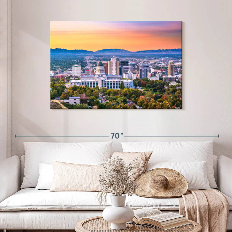 Paysage de camion à Salt Lake City, H 30 po x l 45 po