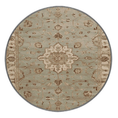 Tapis brun Afyon lavable à la machine