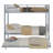 Heavy-Duty Sturdy Meta Twin Over Twin Bunk Bed/L/ Noise Reduced/ Safety Guardrail/No Box Spring Needed,Silvery-2081278433