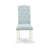 5 Piece Dining Set Includes a Rectangle Dining Room Table and 4 Baby Blue Linen Fabric Upholstered Chairs, Linen White-234254074-167708017-234254075