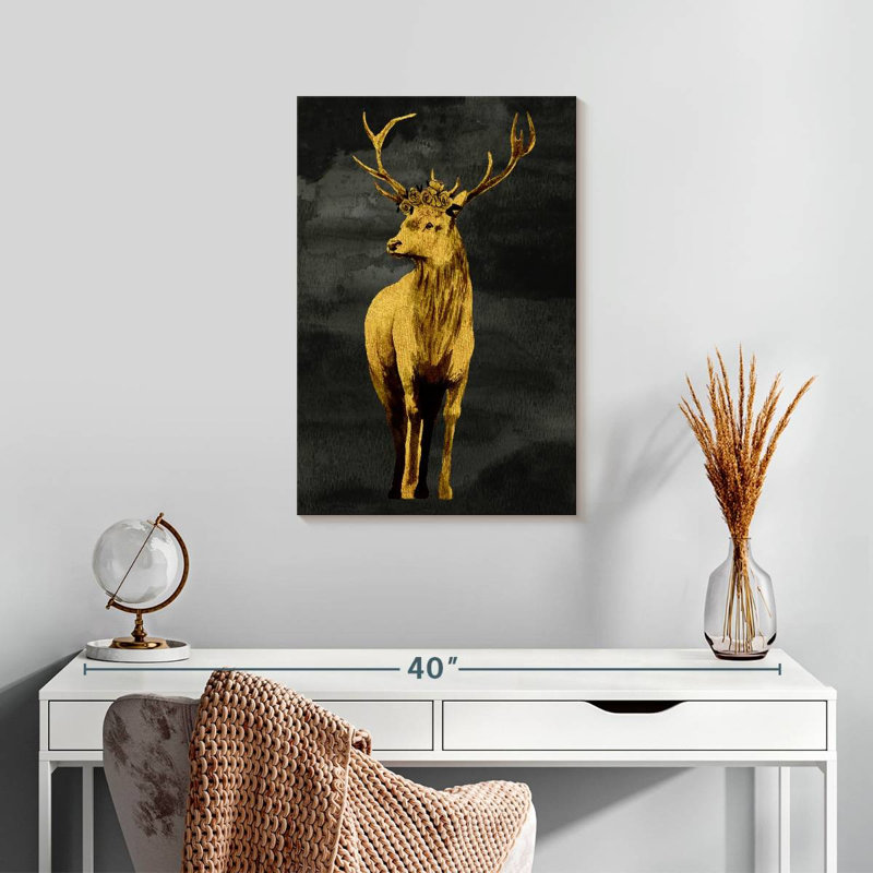 Brampt Golden Deer, 24" H x 16" W