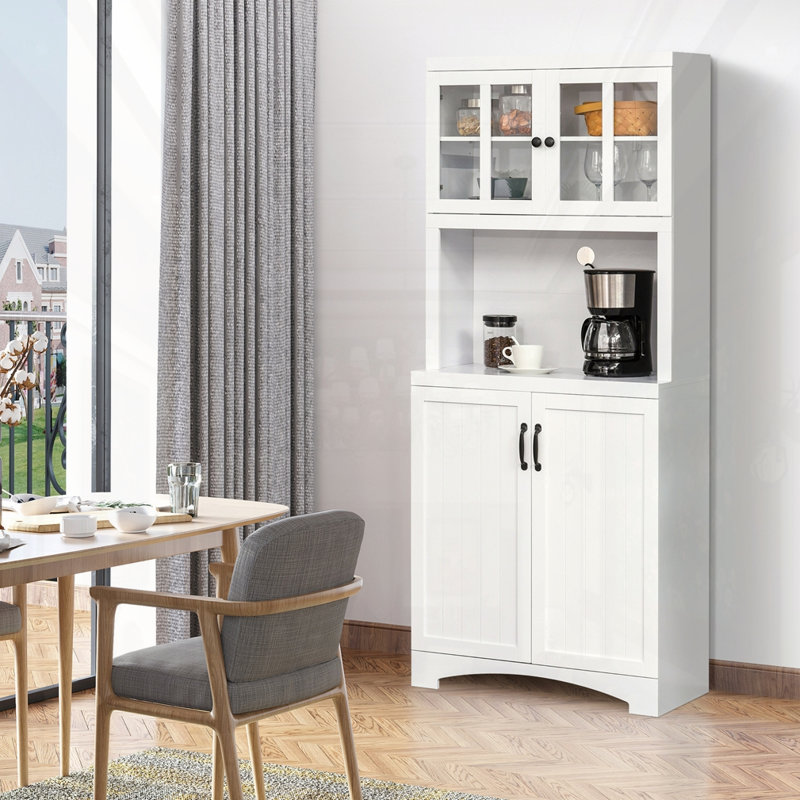 Garde-manger avec porte encadrée en verre