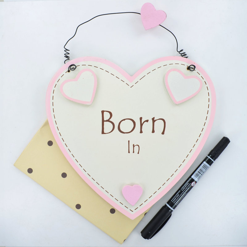 Wall Decor on Wood, Pink