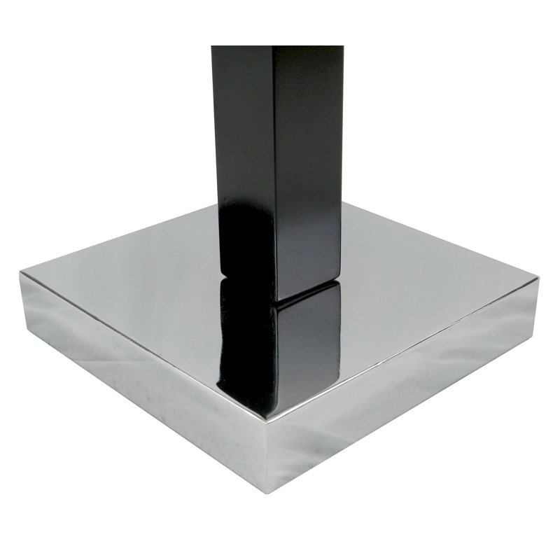 Lampe de table moderne avec base en acier et abat-jour en tissu