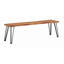Banc de salle à manger en acacia naturel Zora