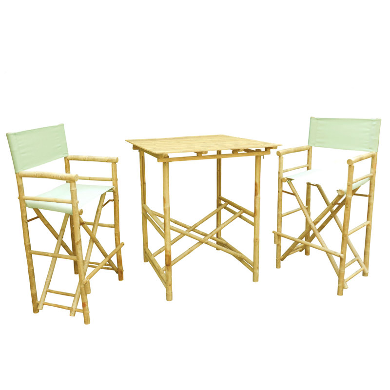 2 - Person Patio Dining Set with Square Table, Celadon