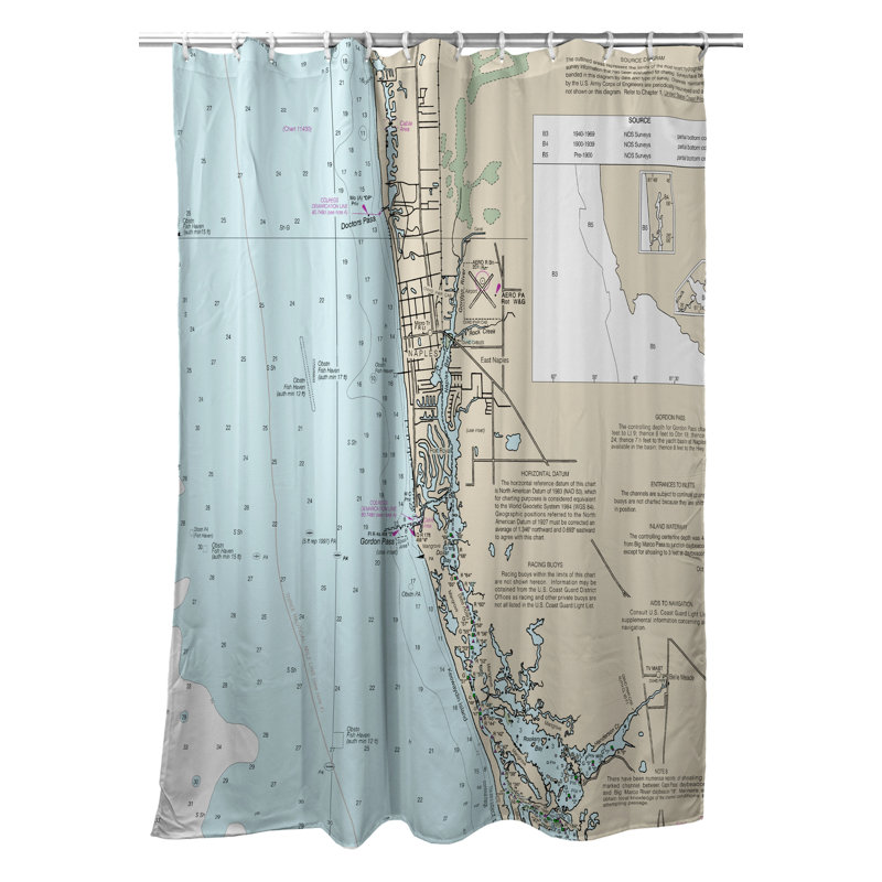 Rideau de douche simple naples bay, fl