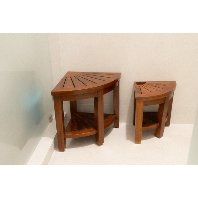 Daigan 15.5 in. W Teak Shower Bench