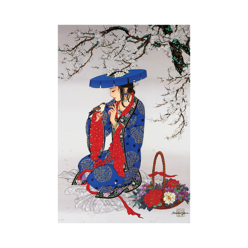 «Melody of Spring» par Caroline R. Young - impression sur toile tendue, H 12 po x l 8 po x P 0,75 po