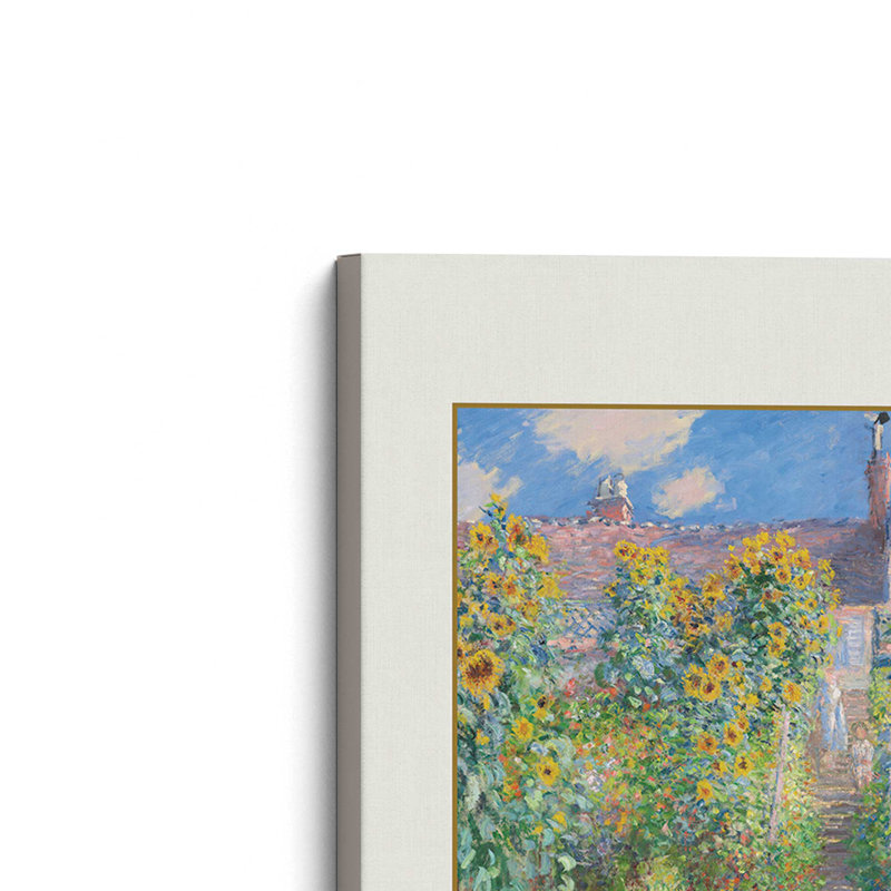 Le jardin de l'artiste par Monet, Toile tendue, H 36 po x l 24 po