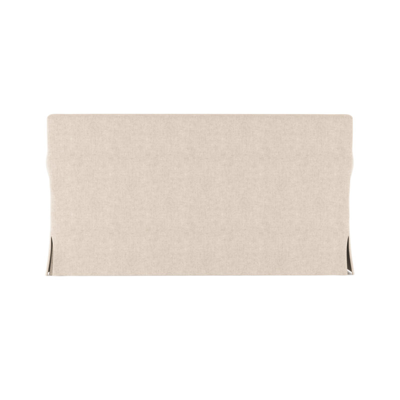 Causeuse à accoudoirs arrondis Ludlow, H 34 po x l 60 po x P 42 po, Velours moelleux huître, Patiné