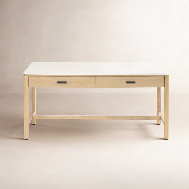 Bureau 2 tiroirs Kaplan, Naturel