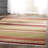 Basler Kilim Hand Woven Wool/Cotton Striped Rug in Brown/Green/Beige-16564100