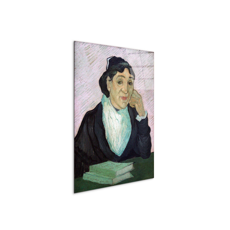 Portrait of Madame Ginoux By Van Gogh Vincent 80cm H X 60cm W CrystalArt Material Acrylic Glass Effect, Frameless Panel Lightweight Ready to Hang