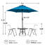 Parasol Shadan avec contrepoids inclus-1503018045