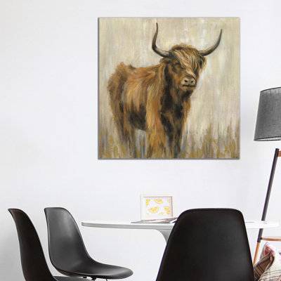 «Highland Mountain Cow» par Silvia Vassileva - reproduction d'art