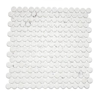 Eterna Penny 12"x12" Recycled Glass Mosaic Tile