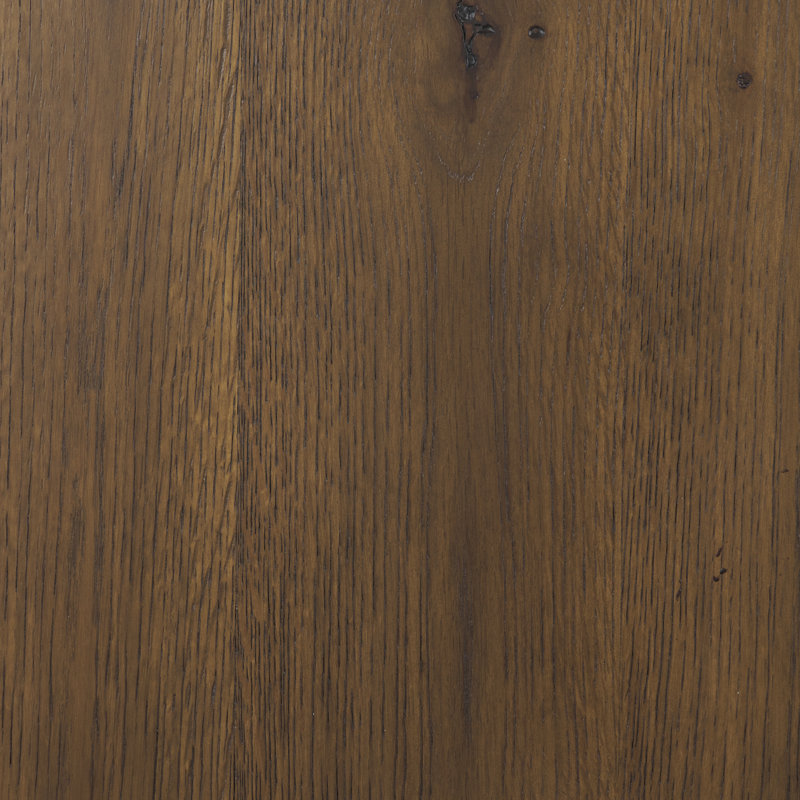 Console en bois de chêne brun clair 72 "Belford, Marron foncé