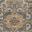 Tapis intérieur lavable en terre cuite et gris anthracite 3 pi x 5 pi