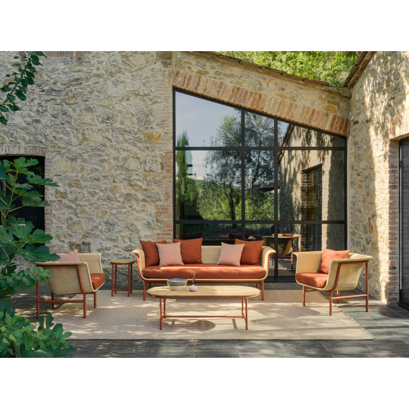 Tessa Outdoor Flatweave Area Rug, Rectangle 5'7" x 7'10"
