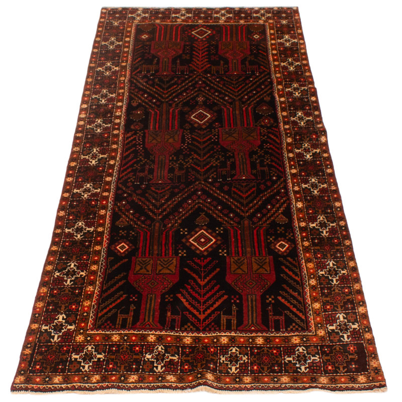 Tapis de couloir unique 4 pi 2 po x 9 pi 4 po Toccata Orange brûlé