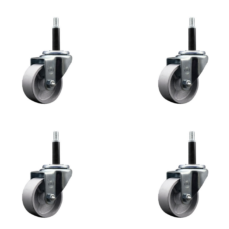 Ensemble de roulettes extensibles pivotantes 3 pouces 3 pouces SCC