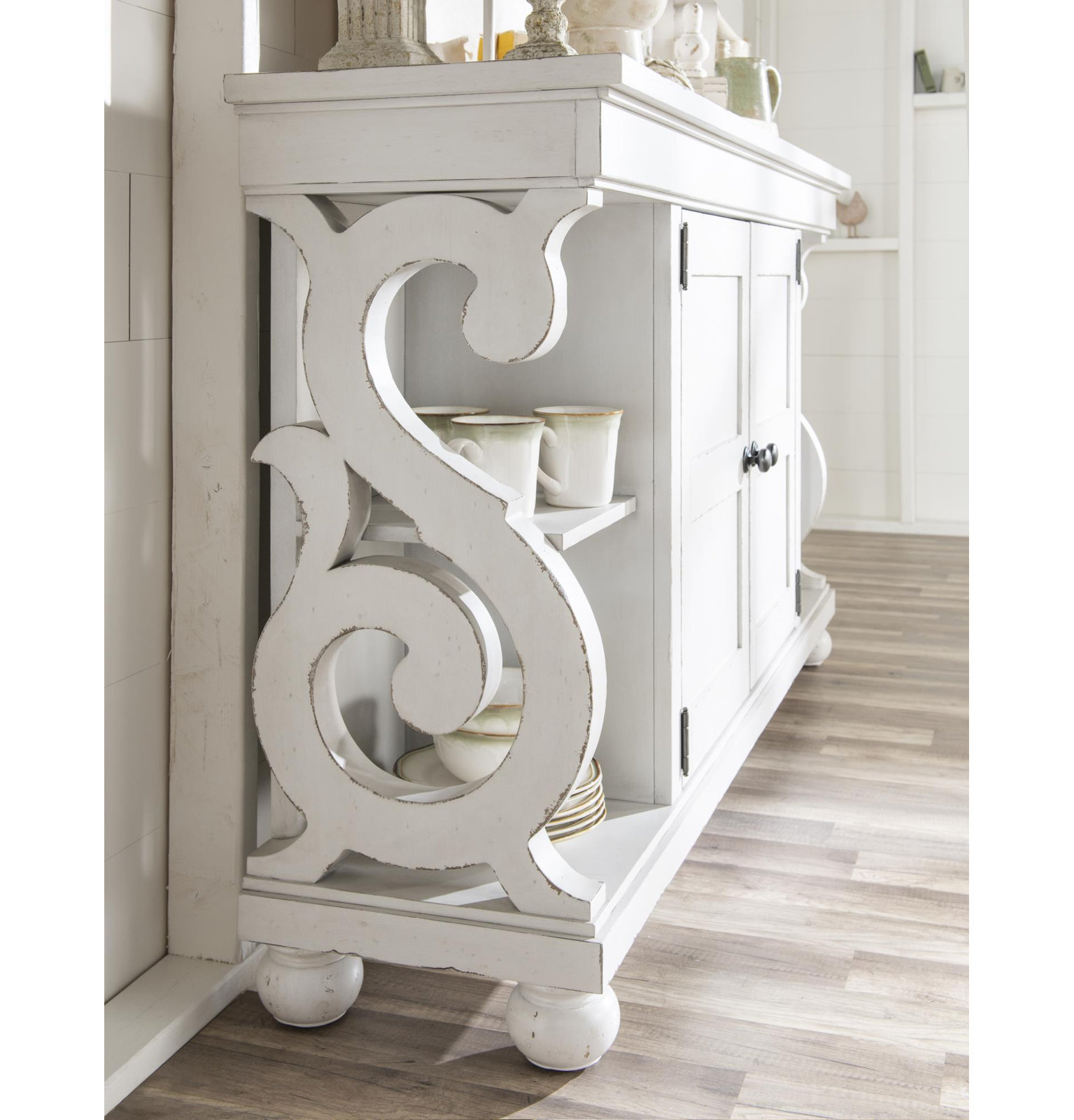 Country Living 2-Drawer Console Table, White