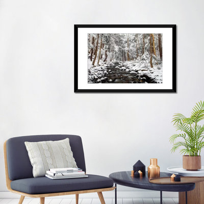 «Stream in Winter, Nova Scot, Canada - Horizontal» par Scott Leslie - reproduction de photo sur toile tendue