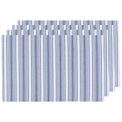 Merola Cotton Striped Rectangle Placemat