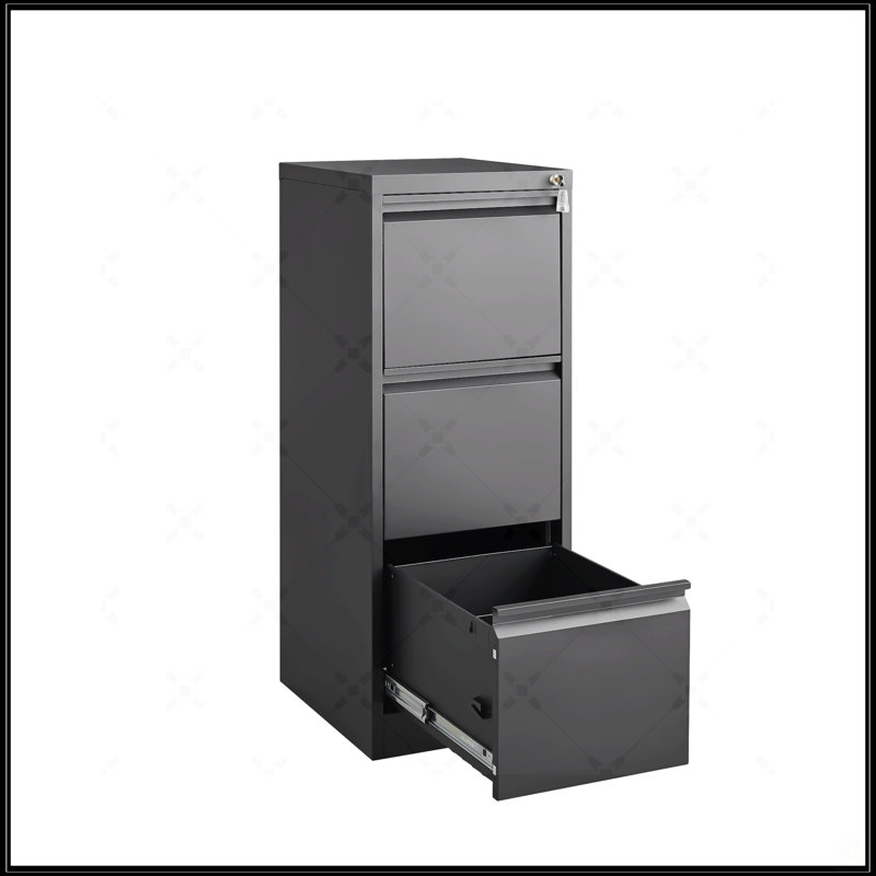 3 Drawer File Cabinet With Lock Metal Vertical File Storage Cabinet Office Home Steel Vertical File Cabinet For A4 Legal/Letter Size Narrow File Cabinet Locked