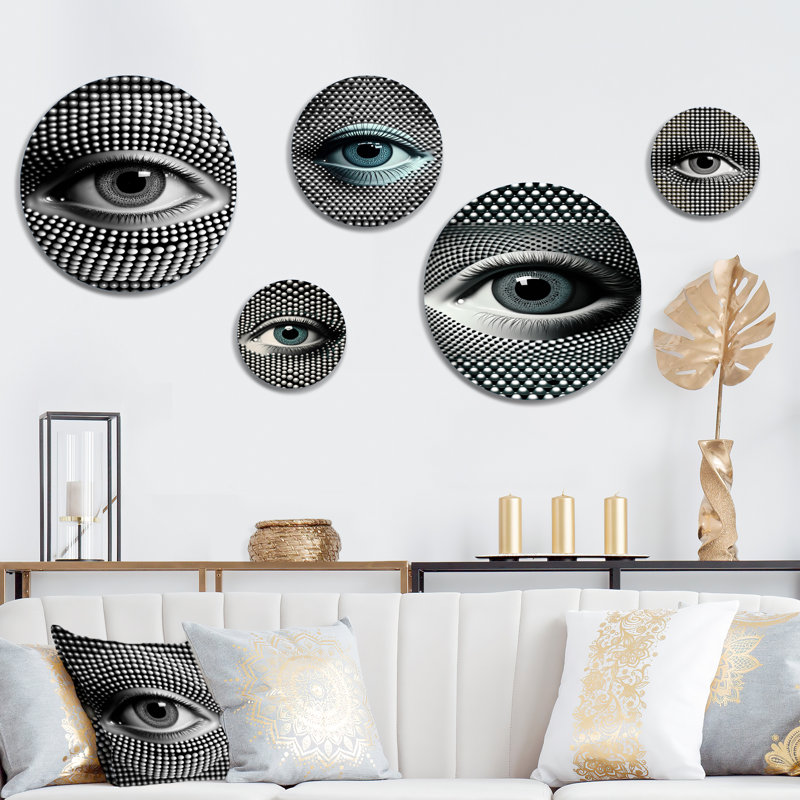 Eye in Circular infinity IV - Modern Geometric Metal Wall Décor