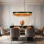 Jocsan 10 - Light Kitchen Rectangle Crystal Island Chandelier