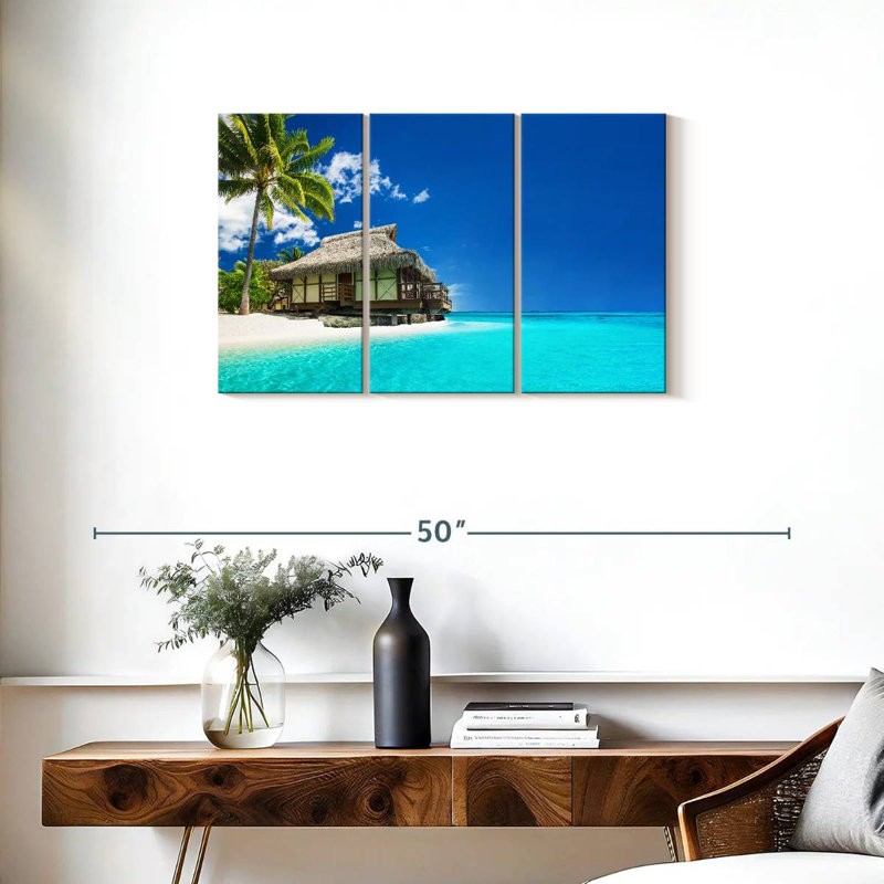 Plage tropicale Gillard Tahiti, H 20 po x l 33 po