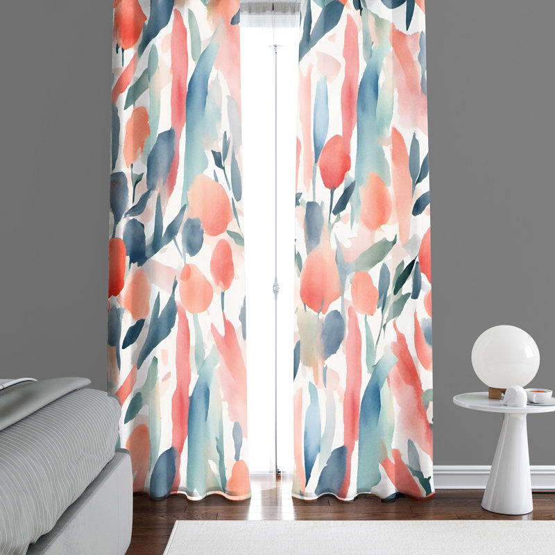 Semi Sheer Curtain Pair, 20" W x 52" L