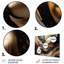 Marbre captivant doré et noir I - Décoration murale abstraite en métal marbré-984380551