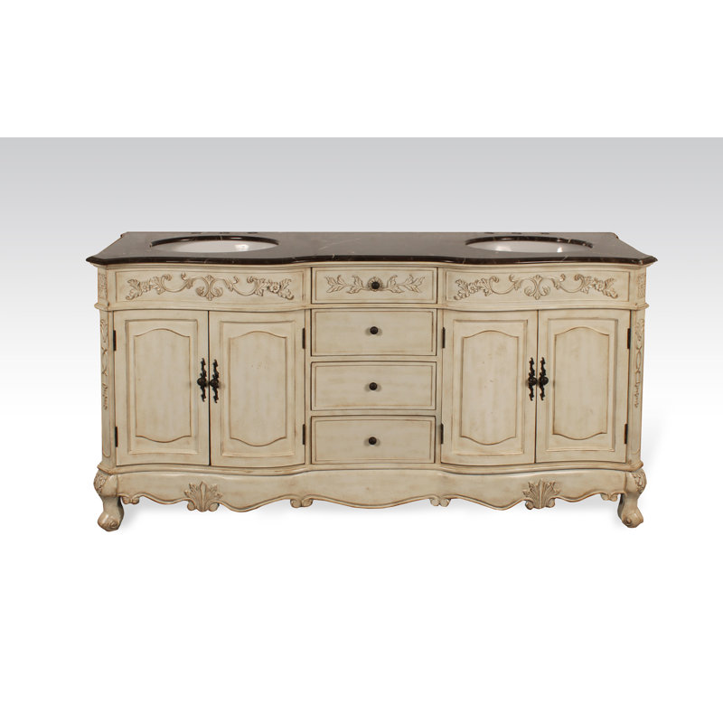 Ensemble de meuble-lavabo de salle de bain double 72 po Everard