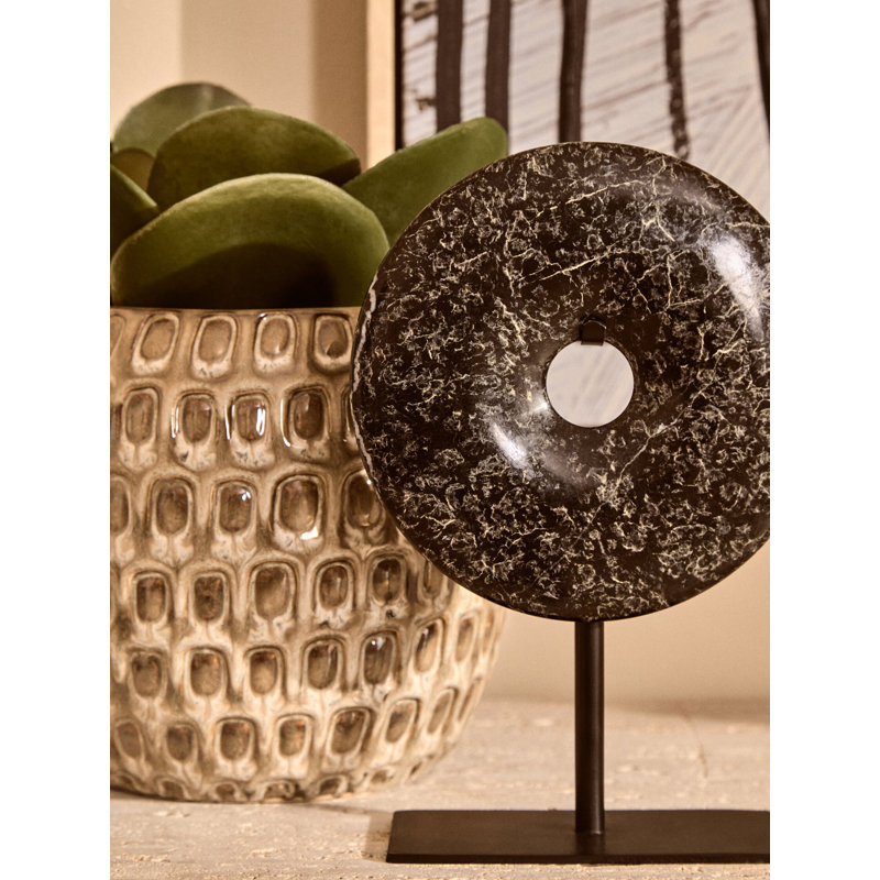 Aleksandar Abstract Figurines & Sculptures, Black, 20.96cm H x 19.56cm W x 8.89cm D