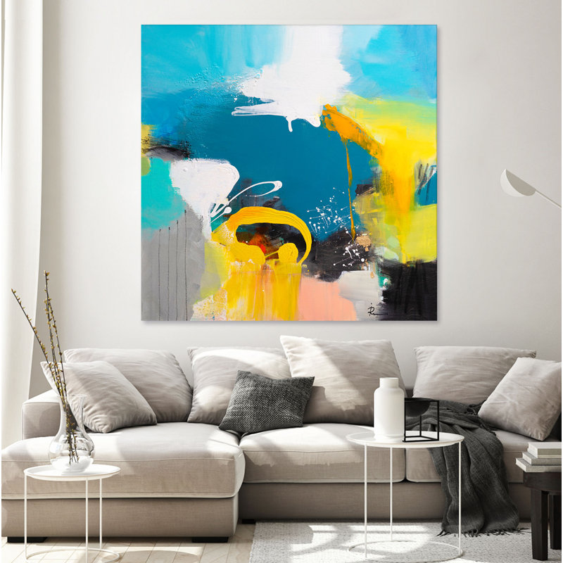 «Sealife» par Ira Ivanova, reproduction d'art sur toile tendue, H 84 po x l 84 po x P 1,5 po