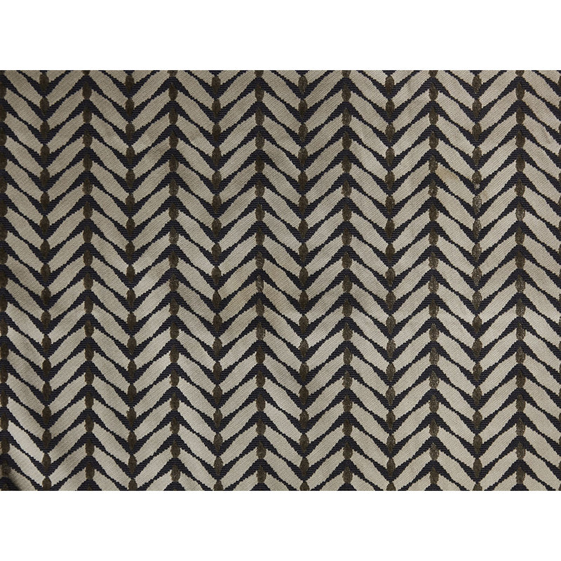 Zebrano Fabric, Beige/Midnight