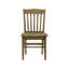 Chaise d'appoint à dossier en lattes de bois massif Fallyn-1644239501