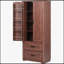 Armoire de cuisine vintage avec 2 grands tiroirs, 8 tablettes de porte et 3 tablettes réglables pour un rangement organisé et un charme rustique