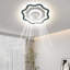 Ventilateur de plafond encastré avec lumières et télécommande